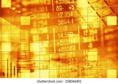 Finance data concept