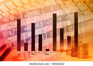 Finance data concept