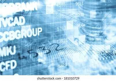 Finance data concept