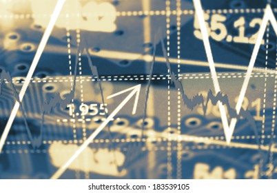 Finance data concept