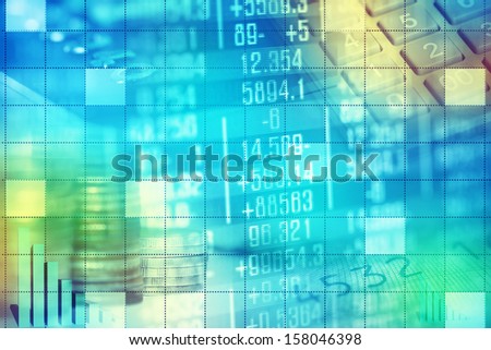 Finance data concept