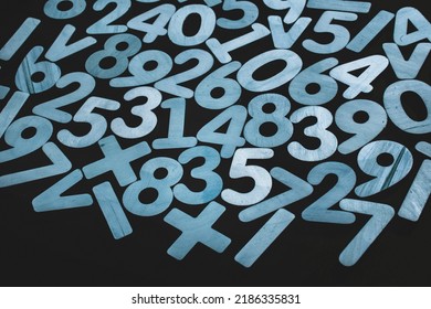 Finance data concept. Seamless pattern with numbers.