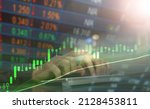 finance stock board with graph market volatility