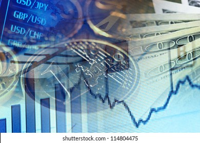 Finance system concept.