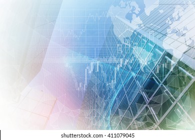 Finance Technology (fintech) And World Economy, Abstract Image Visual