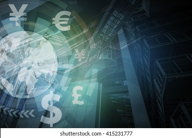 Finance Technology(fintech) And Global Trade, Abstract Image Visual