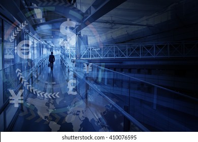 Finance Technology(fintech) And World Economy, Abstract Image Visual