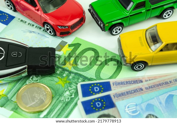 Finances and traffic with cars, Euro and German\
driving licence