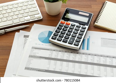 Financial Accounting Calculator Accounting Data On Stock Photo (Edit ...