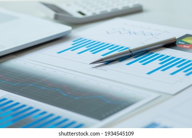 Financial Accounting Concept With Graphs And Charts	