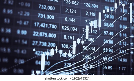 Financial accounting of profit summary graphs analysis. The business plan at the meeting and analyze financial numbers to view the performance of the company in stock market exchange. - Shutterstock ID 1902673324