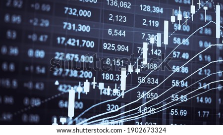 Financial accounting of profit summary graphs analysis. The business plan at the meeting and analyze financial numbers to view the performance of the company in stock market exchange.