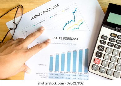 Financial Accounting Sales Forecast Graphs Analysis