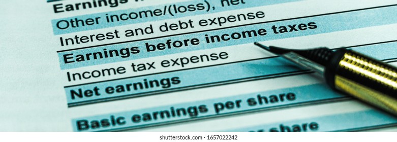 Financial Accounting Stock Market Graphs Analysis. Balance The Investment Portfolio. Wide Banner