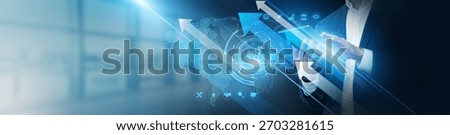Financial advisor using tablet analyzing portfolio performance and wealth growth. Risk management, asset allocation, market trends, return analysis, and strategic planning.