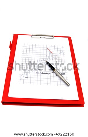 financial analysis; isolated notepad
