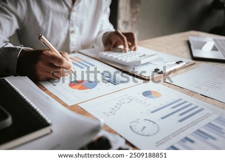 Financial Analyst Documents include charts, tax information and marketing strategies, with a focus on audit processes, compliance, risk management and company growth analysis.