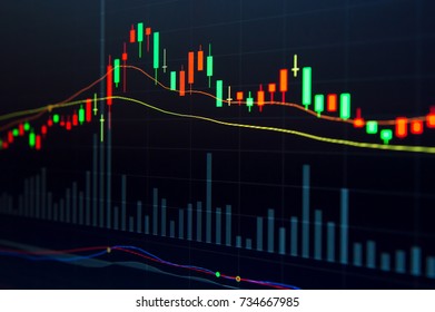 Financial Background Stock Market Graph Stock Photo 734667985 ...