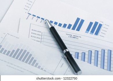 Financial charts - Shutterstock ID 12322750