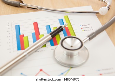 Financial charts and graphs with Stethoscope