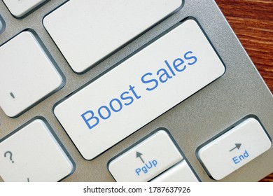 Financial Concept About Boost Sales With Phrase On The Page.