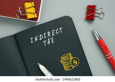 Financial Concept About INDIRECT TAX With Inscription On The Sheet. Indirect Taxes can Be defined as taxation on An Individual Or Entity
