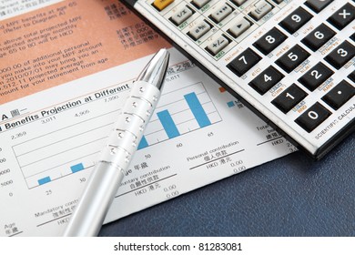 Financial concept: analyzing.