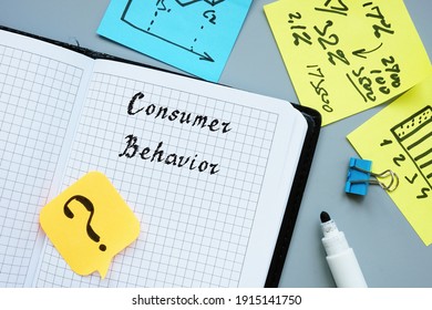 Financial Concept Meaning Consumer Behavior With Sign On The Piece Of Paper.
