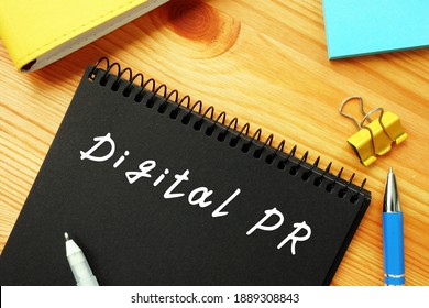 Financial Concept Meaning Digital PR  With Inscription On The Page.
