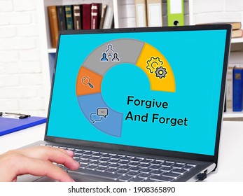  Financial concept meaning Forgive And Forget with phrase on the piece of paper. - Shutterstock ID 1908365890