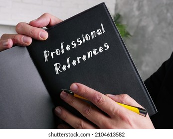  Financial Concept Meaning Professional References With Sign On The Sheet.
