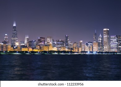 Financial District (night View Chicago)