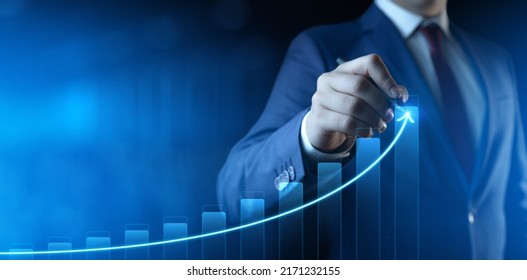 Financial Graph. Stock Market chart. Forex Investment Business Internet Technology concept. - Shutterstock ID 2171232155