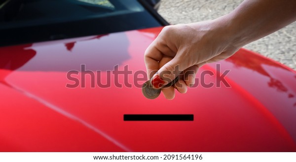 financial\
savings concept. Saving money to buy a\
car