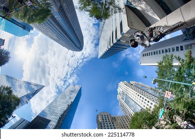 Financial skyscraper buildings in Charlotte North Carolina USA - Shutterstock ID 225114778
