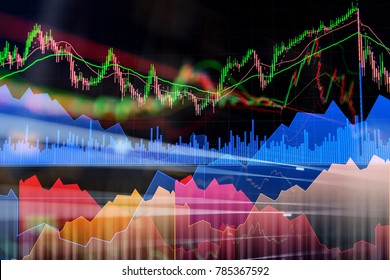 Financial Stock Market Graph Chart Of Stock Market Investment Trading Screen