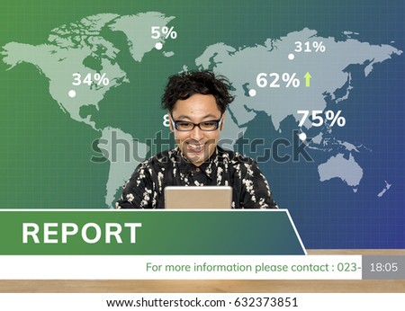 Financial Stock News Report Concept