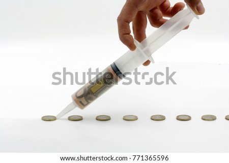 financial syringe share money
