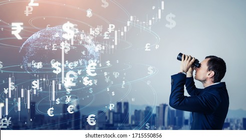Financial technology concept. Asset management. Trader. Financial planner. - Shutterstock ID 1715550856
