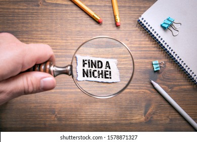 Find A Niche. Business, Research, Knowledge And Development Concept