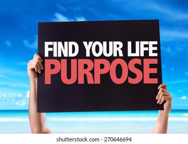 Find Your Purpose Card Beach Background Stock Photo 270646694 ...