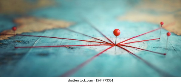 Find your way  Location marking and pin map and routes  Adventure  discovery  navigation  communication  logistics  geography  transport   travel theme concept background 