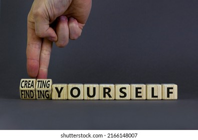 Finding Creating Yourself Symbol Businessman Turns Stock Photo 