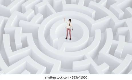 Finding effective solution . Mixed media - Powered by Shutterstock