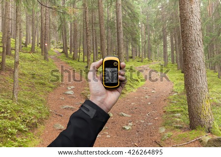 finding the right position in the forest via gps