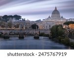 Fine art long exposure of the Vatican with St. Peter