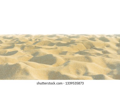 Fine beach sand in the summer sun on white background - Shutterstock ID 1339535873