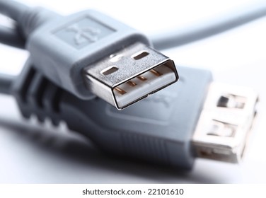 fine close up image of usb plug background selective focus