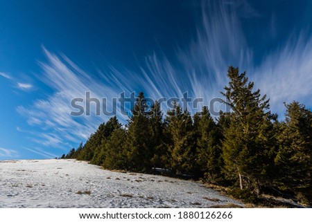 Similar – Winter in the Giant Mountains near Pec pod Snezkou, Czech Republic