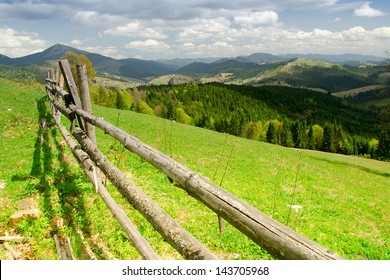 Fine country view in forest mountain. Carpathian, Ukraine. - Shutterstock ID 143705968